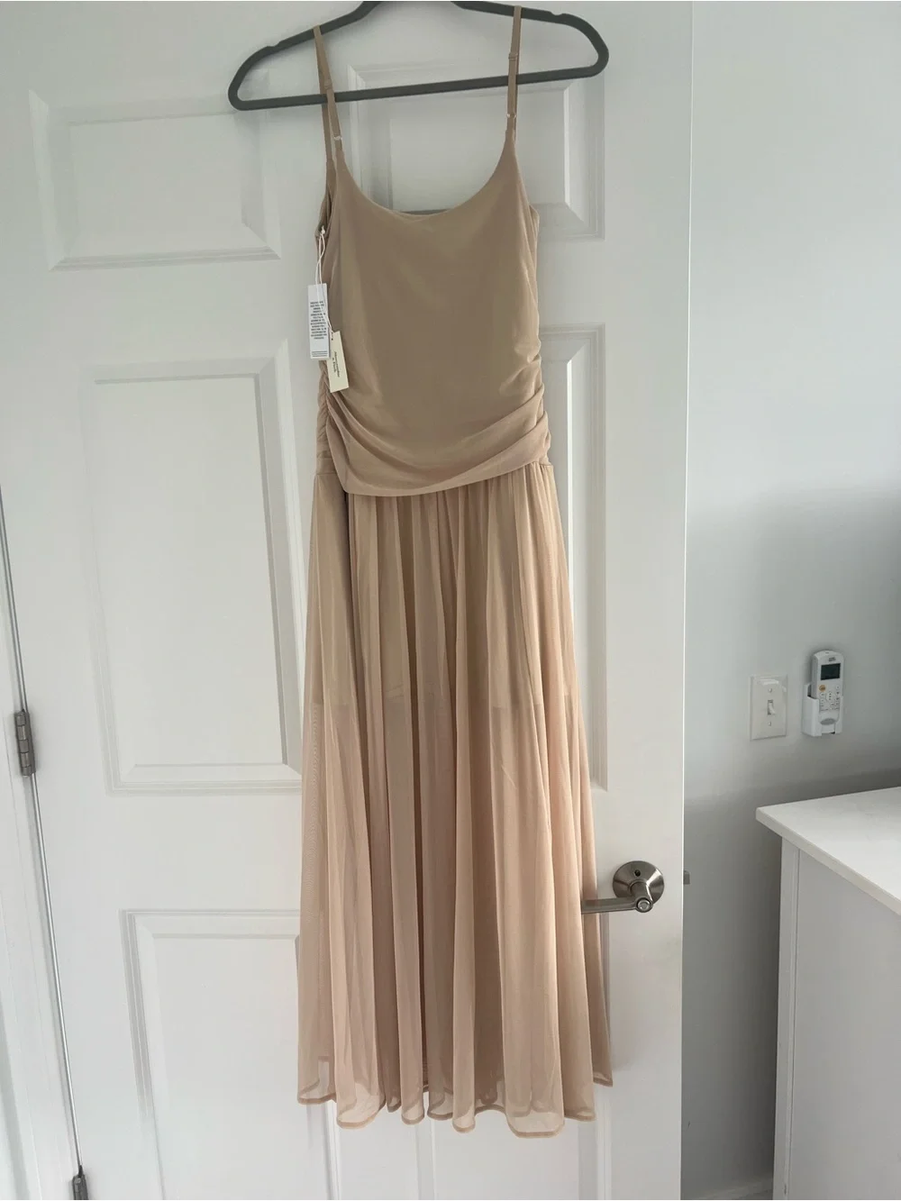 Abercrombie & Fitch Bra Free Sheer Maxi Dress